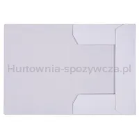 Teczka z gumką OFFICE PRODUCTS Budget Pro, karton, biała wewn., A4, 250gsm, 3-skrz., biała - 2