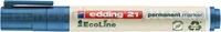 Edding Marker permanentny e-21 ecoline, 1,5-3mm, niebieski  - 2
