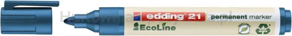 Edding Marker permanentny e-21 ecoline, 1,5-3mm, niebieski 