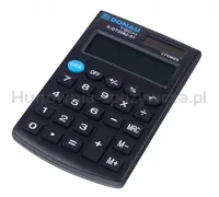 Kalkulator kieszonkowy DONAU TECH, 8-cyfr. wyświetlacz, wym. 97x60x10 mm, czarny - 6