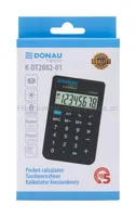 Kalkulator kieszonkowy DONAU TECH, 8-cyfr. wyświetlacz, wym. 97x60x10 mm, czarny - 7