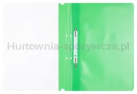 Skoroszyt OFFICE PRODUCTS, PP, A4, 2 otwory, 100/170mikr., wpinany, zielony - 2