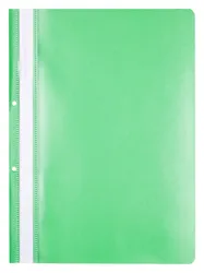 Office Products Skoroszyt, PP, A4, 2 otwory, 100/170mikr., wpinany, zielony 