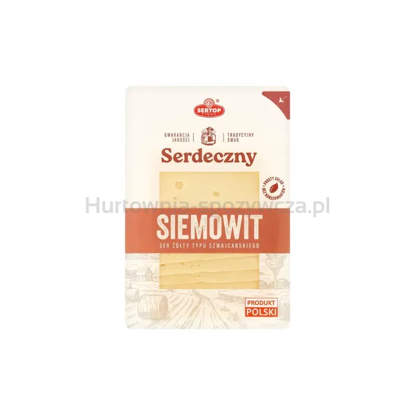 Siemowit ser dojrzewający tłusty - plastry 135 g SERTOP