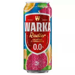 Warka Radler 0% Grejpfrut z Pomarańczą 500 ml Puszka Kaucja