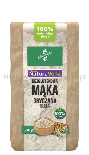 Mąka Gryczana Biała Bezglutenowa 500 G - Naturavena [BIO]