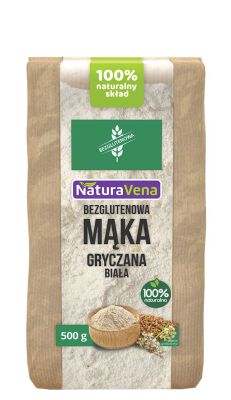 Mąka Gryczana Biała Bezglutenowa 500 G - Naturavena