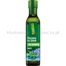 Kujawski olej lniany tłoczony na zimno z rozmarynem 250 ml