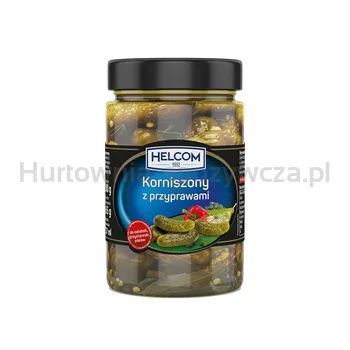 Helcom Ogórki KorniSzampony Z Przyprawami 327Ml 