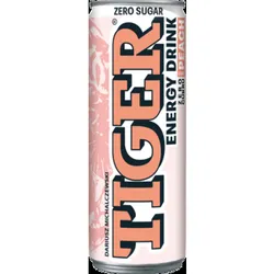 Tiger Zero Sugar o smaku Peach gazowany napój energetyzujący 250 ml (w tym +0,50 zł/szt. zwrotnej kaucji)