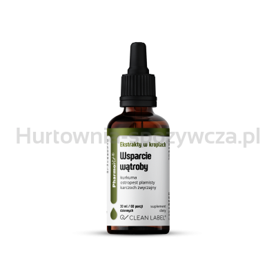 Ekstrakty W Kroplach Na Wsparcie Wątroby Bezglutenowe 30 Ml - Pharmovit (Clean Label) [BIO]