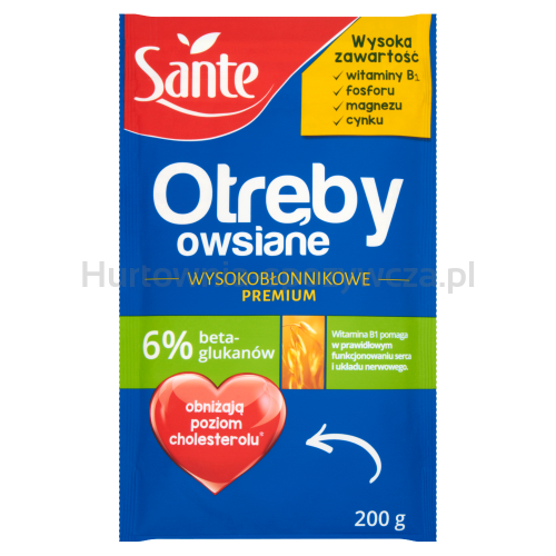 Sante Otręby Owsiane Wysokobłonnikowe 200G