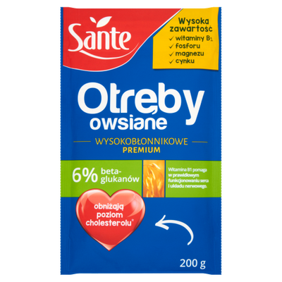 Sante Otręby Owsiane Wysokobłonnikowe 200G