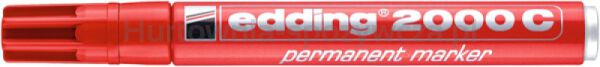 Marker permanentny e-2000c EDDING, 1,5-3 mm, czerwony - 2