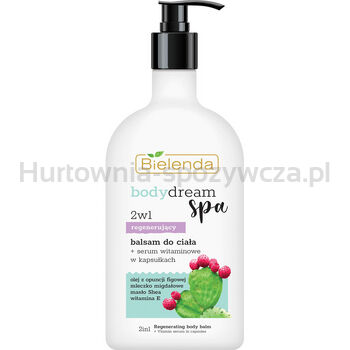 Bielenda balsam do ciała + Serum witaminowe w kapsułkach BODY DREAM SPA 2w1 Regenerujący 350 ml