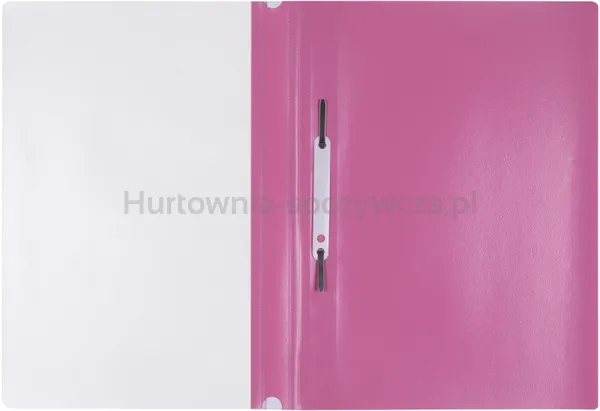 Skoroszyt OFFICE PRODUCTS, PP, A4, miękki, 100/170mikr., różowy