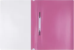 Skoroszyt OFFICE PRODUCTS, PP, A4, miękki, 100/170mikr., różowy