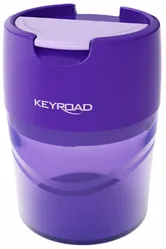 Temperówka KEYROAD Robby, aluminiowa, podwójna, z pojemnikiem, pakowane na displayu, mix kolorów