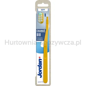 Jordan Szczoteczka Do Zębów Change Soft Z Wymienną Główką 2 Końcówki