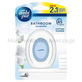 Ambi Pur Odświeżacz Powietrza Nieelektryczny Bathroom 2In1 Cotton Flower