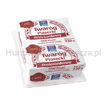 Piasecki Twaróg Śmietankowy Kostka 230 G