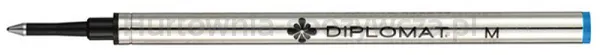 Diplomat Wkład do piór kulkowych do serii Excellence A Plus, Excellence A2, Aero, Esteem, Traveller, M, niebieski 