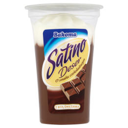 Bakoma Satino Deser Czekoladowy Z Bitą Śmietanką 170 G