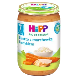 Hipp Bio Od Pokoleń, Risotto Z Marchewką I Indykiem, Po 7. M-Cu, 220 G