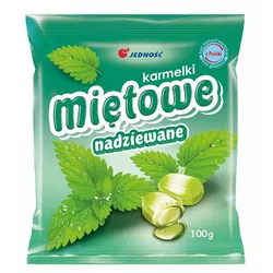 Jedność Karmelki Nadziewane Miętowe 100 G