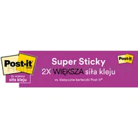 Karteczki samoprzylepne Post-it® Super Sticky, PLAYFUL, 76x127mm, 6x90 kart. - 8