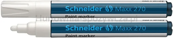 Schneider Marker Olejowy Maxx 270, Okrągły, 1-3Mm, Biały 