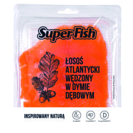 SuperFish Łosoś wędzony na zimno plastry 150g