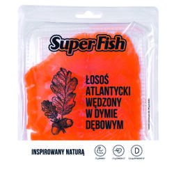 SuperFish Łosoś wędzony na zimno plastry 150g