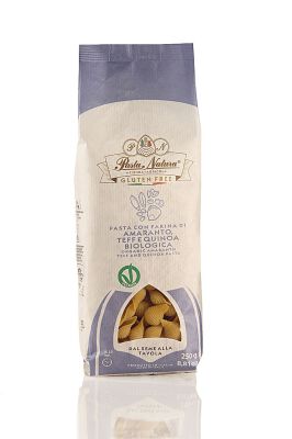 Makaron (Kukurydziano - Ryżowy Z Amarantusem, Teff I Quinoa) Conchiglie Bezglutenowy Bio 250 G - Pasta Natura [BIO]