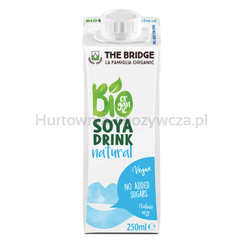 Napój Sojowy Naturalny Bez Dodatku Cukrów Bezglutenowy Bio 250 Ml - The Bridge [BIO]