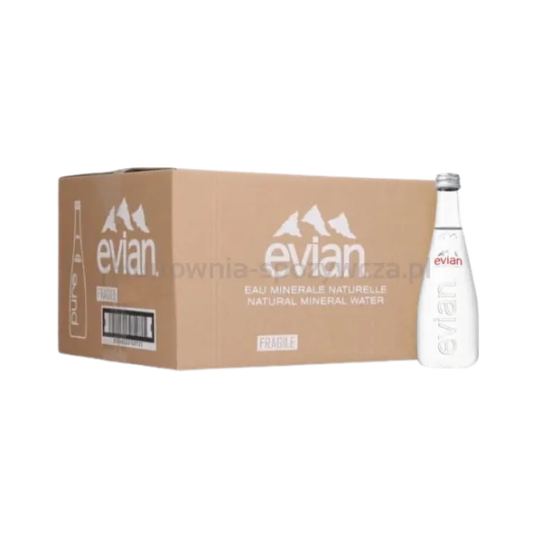 Evian Woda Mineralna naturalna szkło 330ml