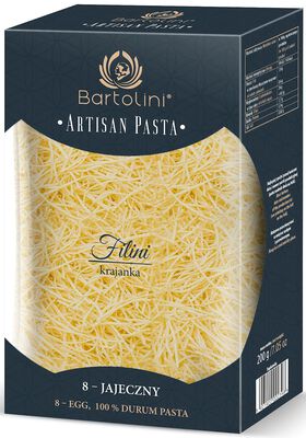 Makaron (Semolinowy 8-Jajeczny) Krajanka Średnia 200 G - Bartolini (Artisan Pasta) [BIO]