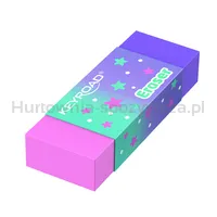 Gumka do ścierania KEYROAD, pastel, tęczowa, 50x19x10 mm, display, mix kolorów - 3