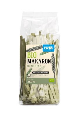 Makaron (Orkiszowy Szpinakowy) Wstążki Bio 250 G - Niro [BIO]