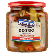 Provitus Ogórki Konserwowe Kroodylki 520G