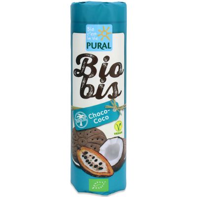 Ciastka Markizy Kakaowe Z Kremem Kokosowym Wegańskie Bio 300 G - Pural (Bio Bis) [BIO]