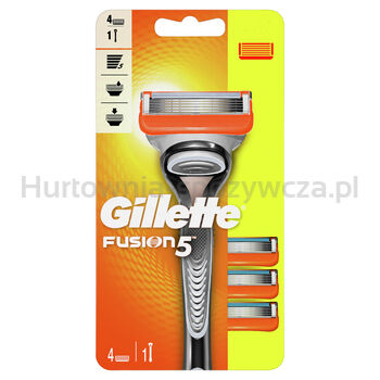 Gillette Fusion5 Maszynka Do Golenia Dla Mężczyzn + 4 Ostrza