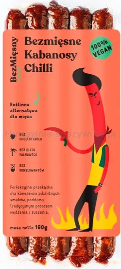 Wegańskie Kabanosy Chilli 160 G