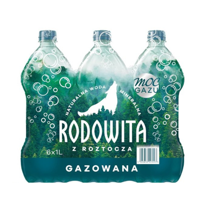 Woda Rodowita gazowana 1L x 6 szt.