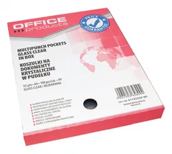 Koszulki Na Dokumenty Office Products, Pp, A4, Krystal, 55Mikr., 100Szt., W Pudełku