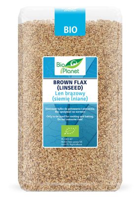 Len Brązowy (Siemię Lniane) Bio 1 Kg - Bio Planet [BIO]