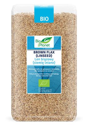 Len Brązowy (Siemię Lniane) Bio 1 Kg - Bio Planet [BIO]