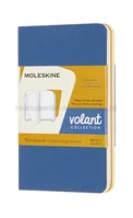 Zestaw 2 zeszytów MOLESKINE Volant, XS, 6,5x10,5cm, gładki, 56 stron, blue/amber yellow - 4