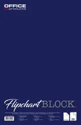 Office Products Blok do flipchartów kratka, 65x100cm, 20 kart., biały 