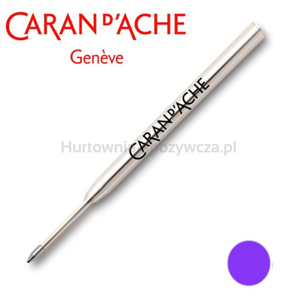Wkład CARAN D'ACHE Goliath, do długopisu 849, M, fioletowy - 3